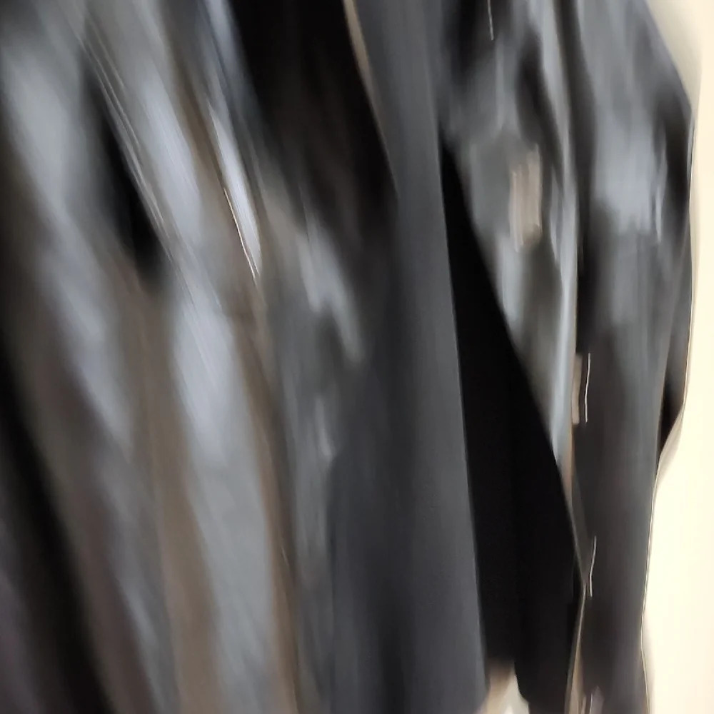 Zara Black Leather Jacket - Picture 7 of 11